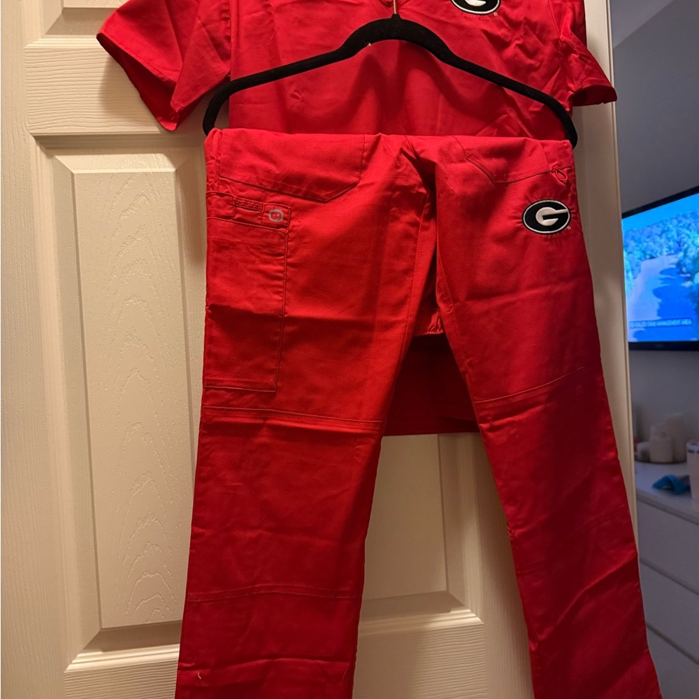 UGA Red Scrub Set